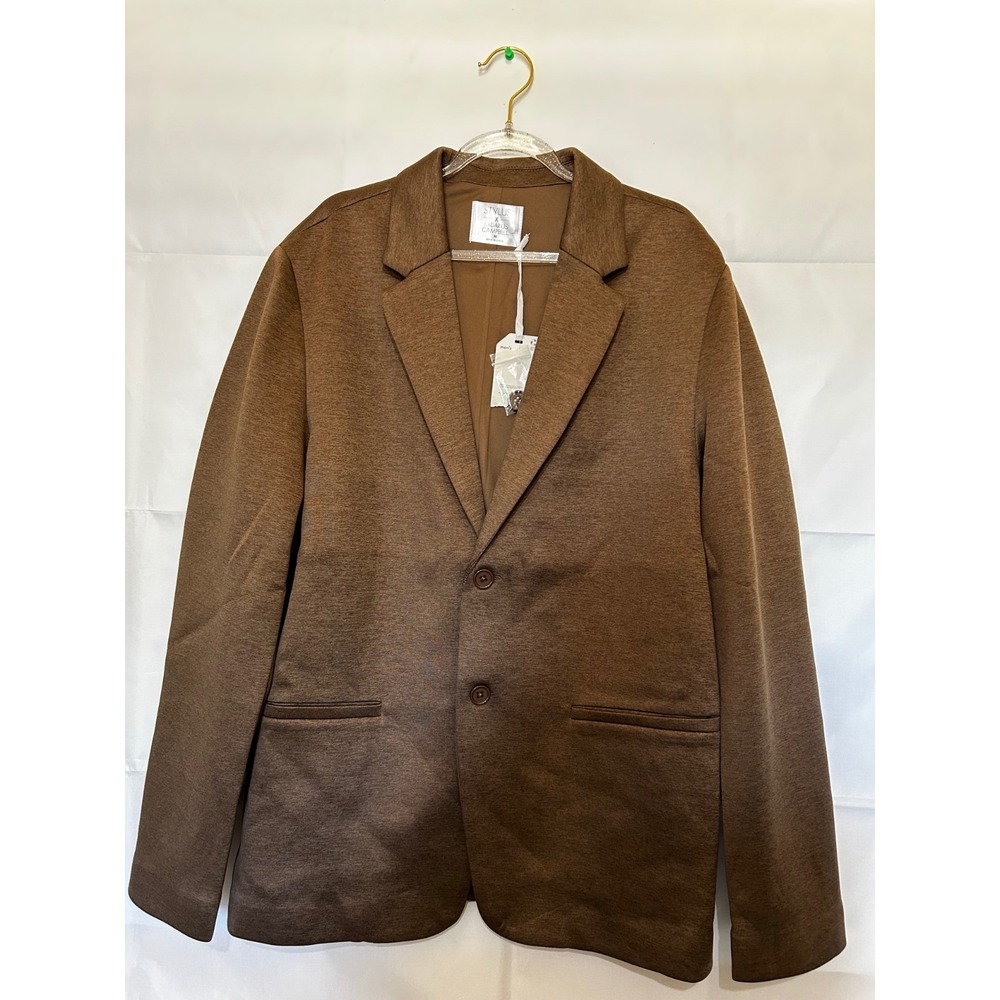 Stylus X LaDarius Campbell Long Sleeve Suit Jacket Brown Large - Picture 4 of 7